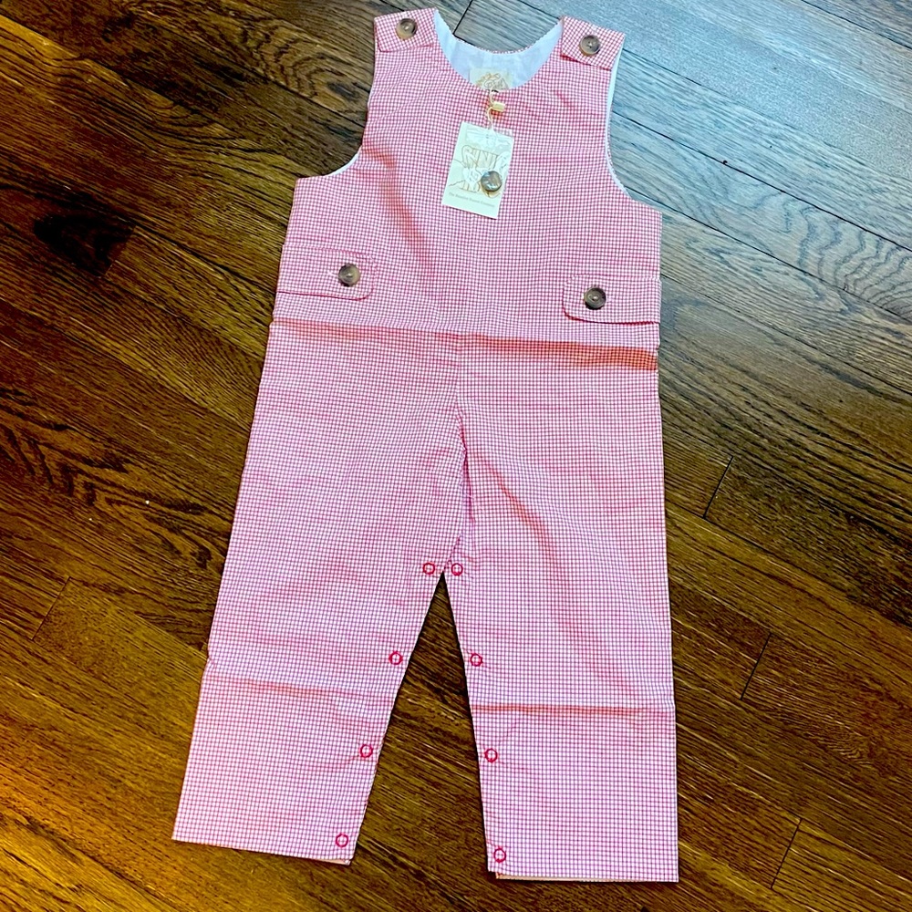 Beaufort Bonnet Lawson Longall Red Window Pane 18-24 Month NWT Retails for $70